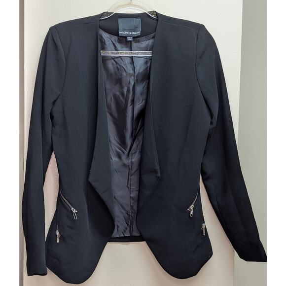 Harlowe & Graham Zippered Jacket sz M - Picture 1 of 5